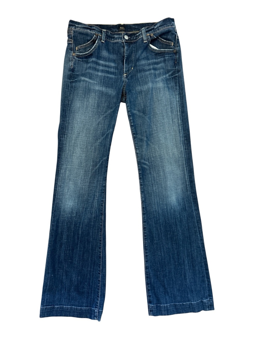 Citizens of Humanity Jeans Womens 32 Blue Flare Stretch Medium Wash Made in USA
